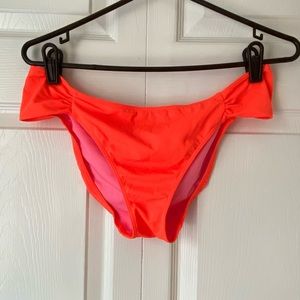 PINK Victoria's Secret Neon Orange Bikini Bottom